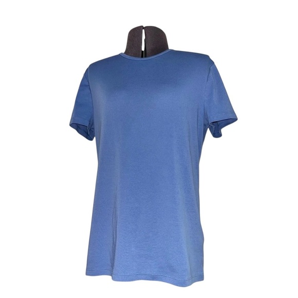 Lauren Ralph Lauren Short Sleeve Stretch Cotton Crewneck Tee Size L - Picture 1 of 8